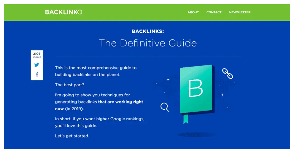 資料來源：Backlinko –他們博客上可讀性很好的例子
