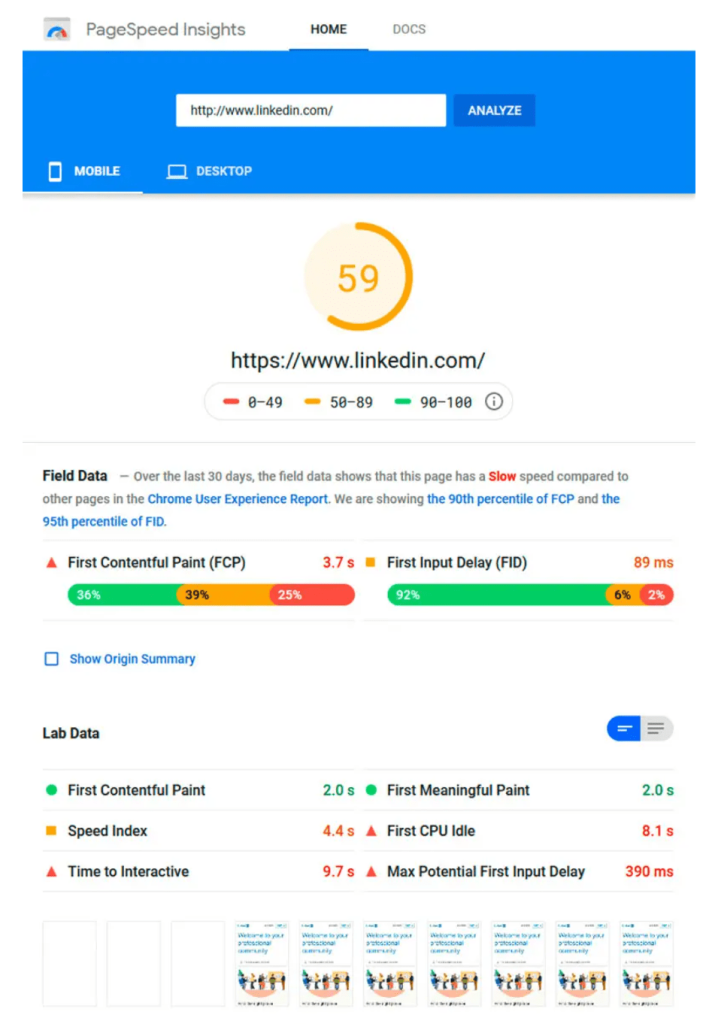 資料來源：PageSpeed Insights
